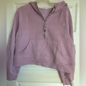 Lululemon scuba oversized half zip hoodie size M/L color pink peony